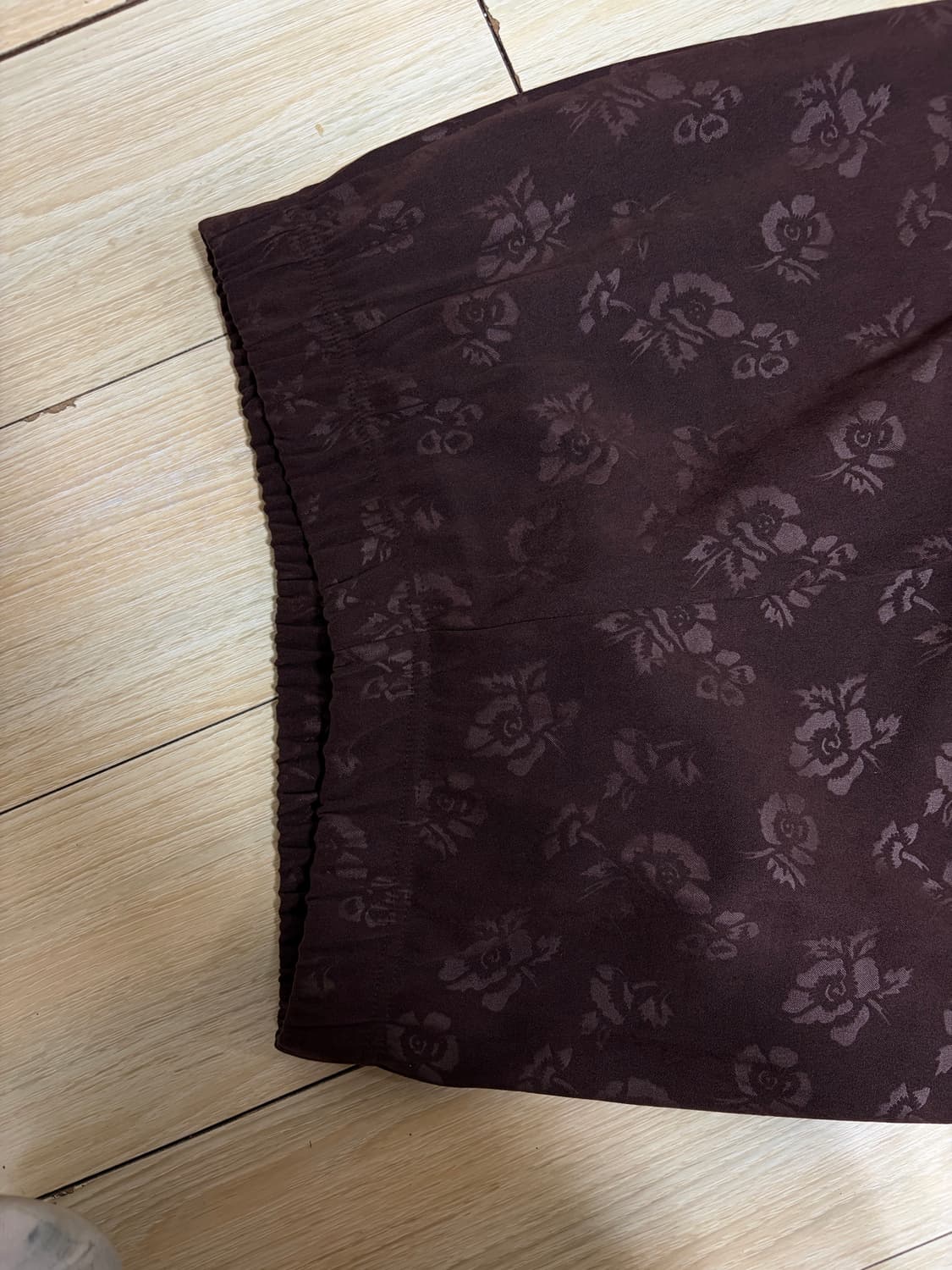 에이블리) 자가드 빈티지 부츠컷 롱 밴딩팬츠 상품이미지6