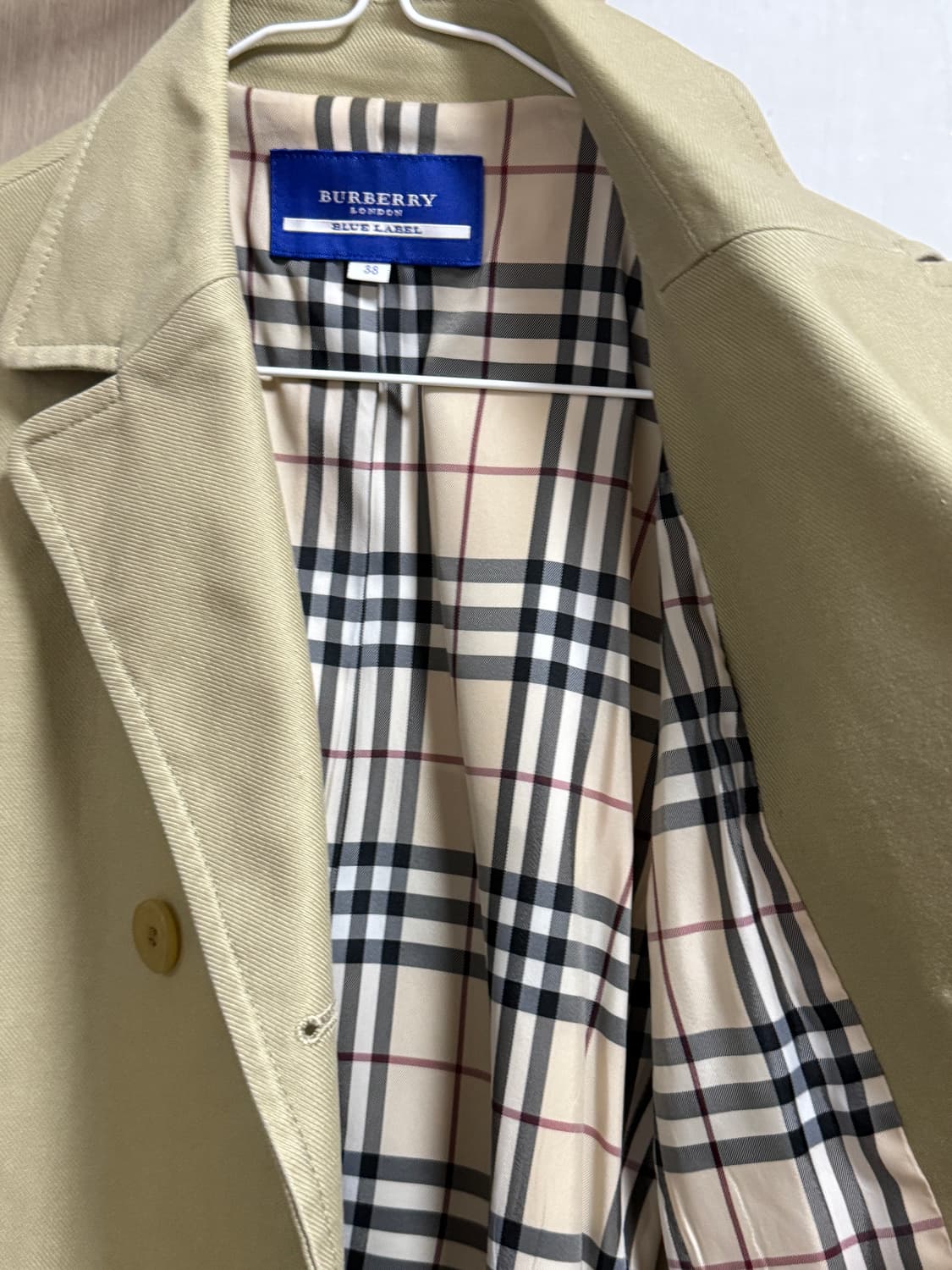 버버리 블루 라벨 트렌치 코트 38 상품이미지6