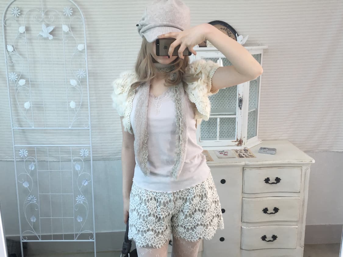 Set) bolero + sleeveless + muffler 상품이미지3