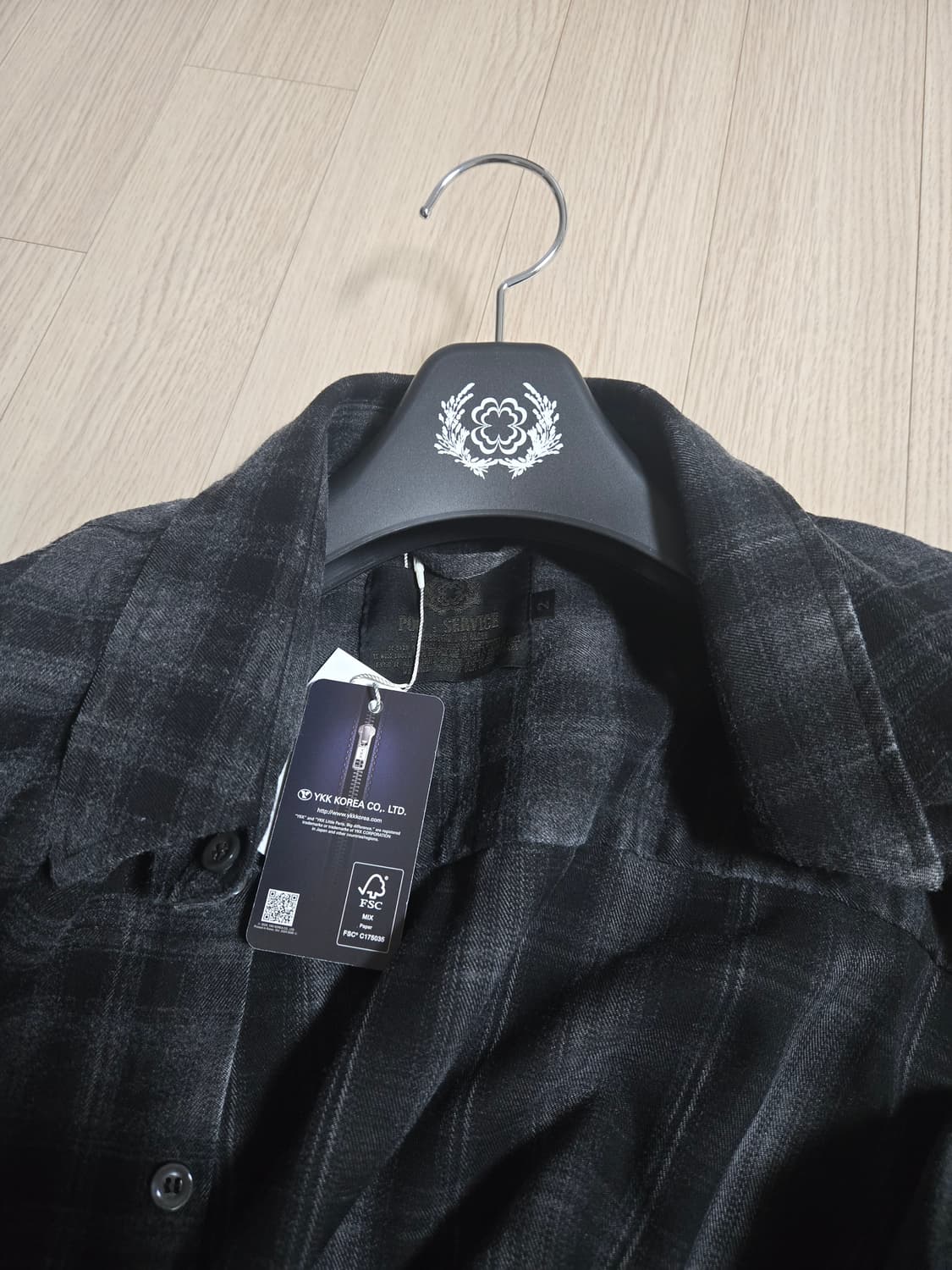 포그서비스 ma-1 체크셔츠 상품이미지4