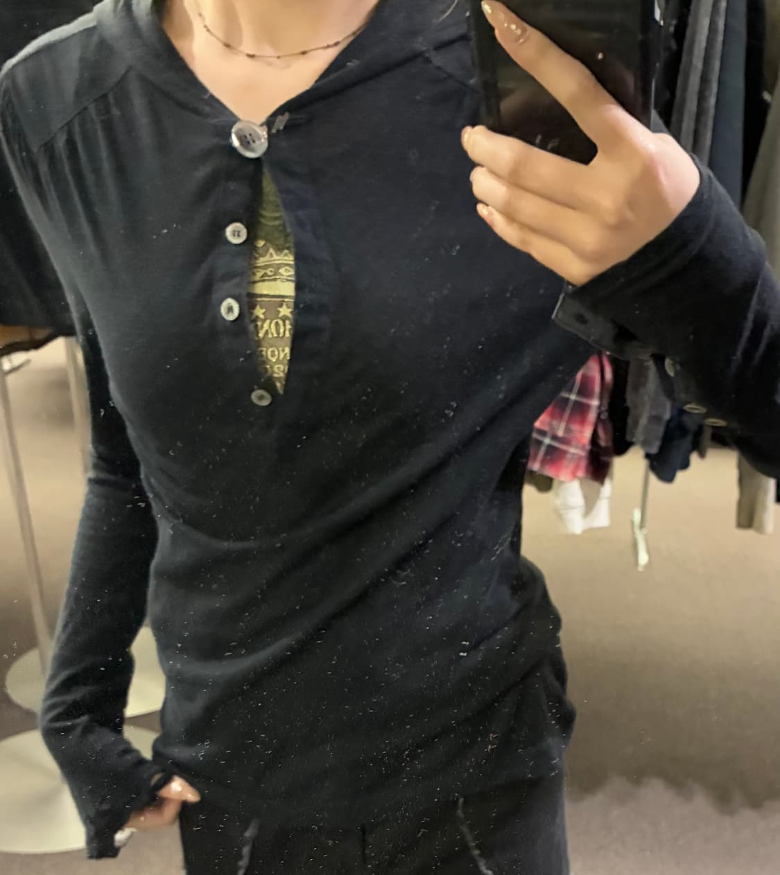 38)bon Appetit 빈티지 여성 후드 롱 슬리브(소매 찢어짐) 상품이미지2