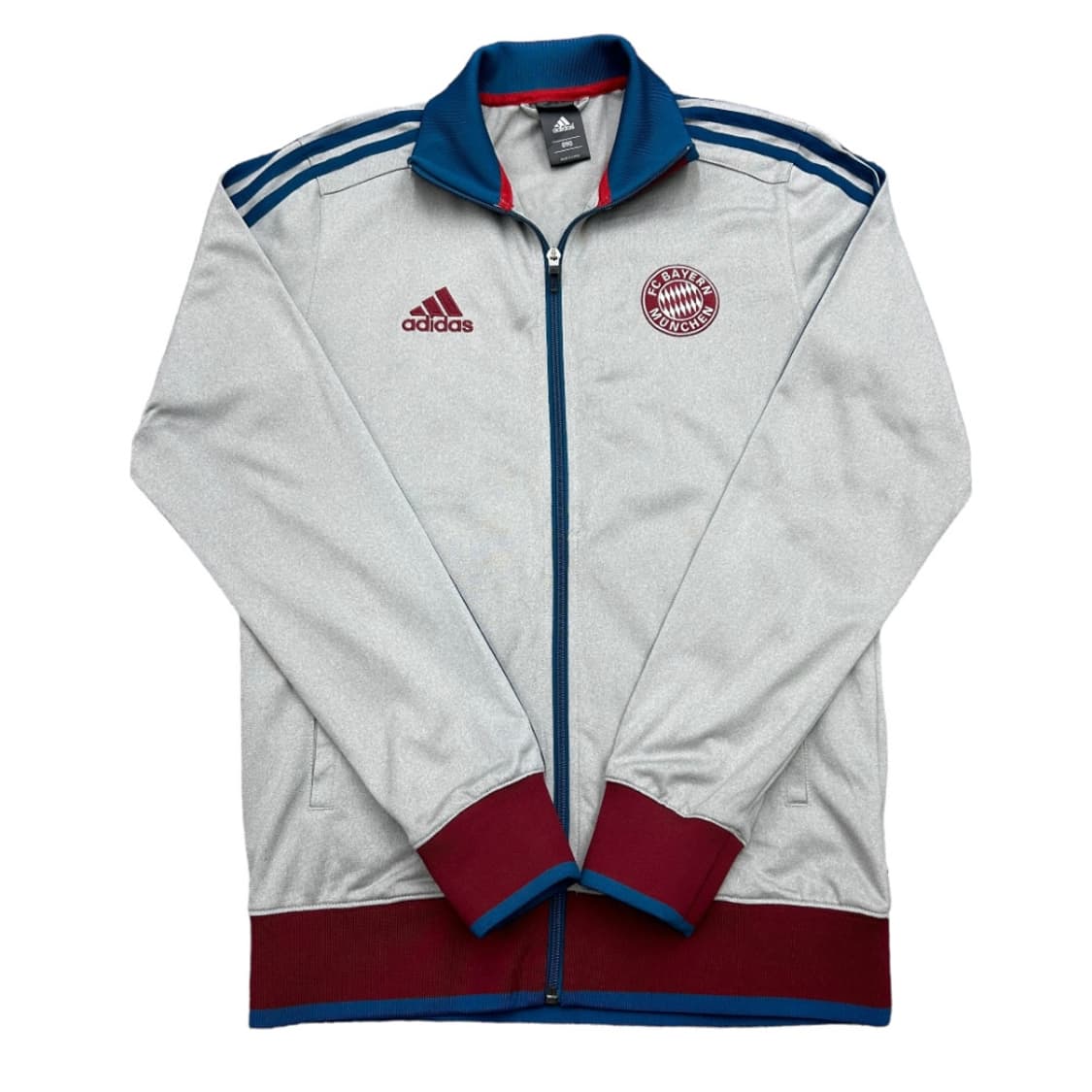 아디다스 뮌헨 버건디 배색 그레이 트랙탑 90 상품이미지1
