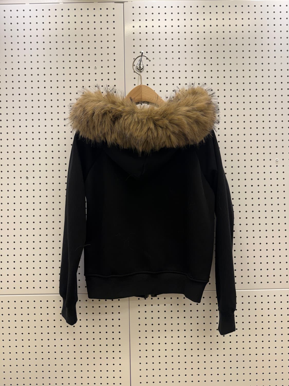 퍼 후드 집업 블랙 U618 상품이미지3