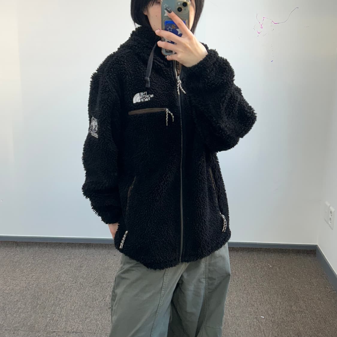 The north face 노스페이스 블랙 후리스 집업 상품이미지1