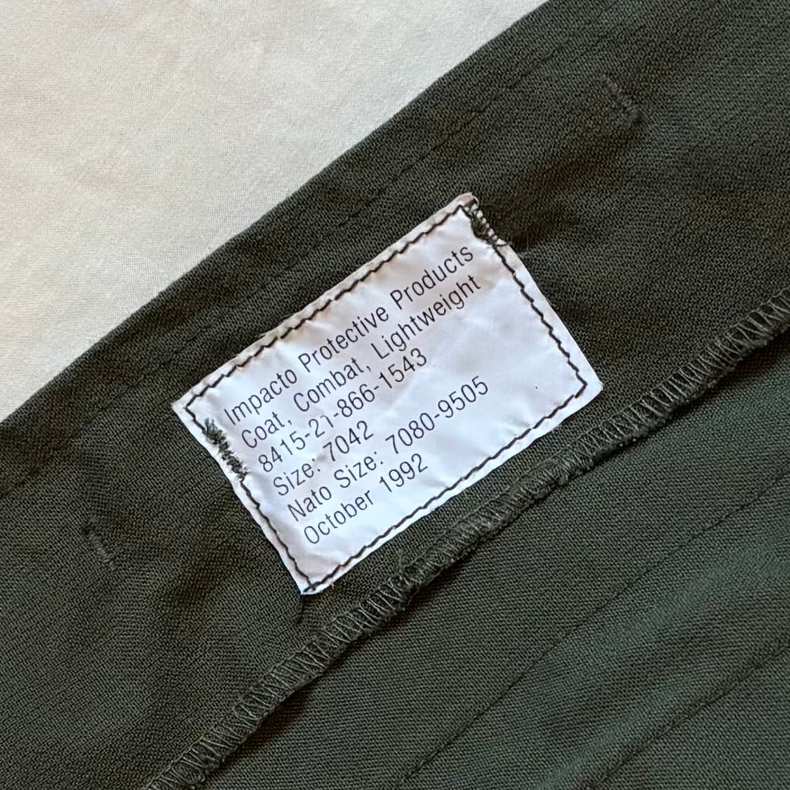 [100-102] 데드스탁 90s 캐나다군 MK-ll L/W 컴뱃 자켓 상품이미지6