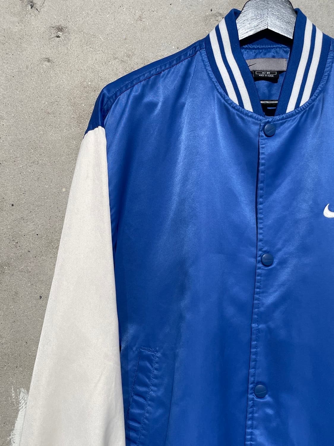 나이키 블루 스우시 나일론 바시티 자켓 상품이미지2