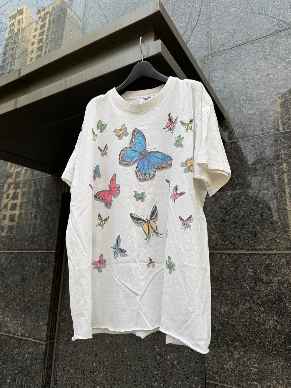 90s 빈티지 풀프린트 나비 티셔츠 상품이미지1
