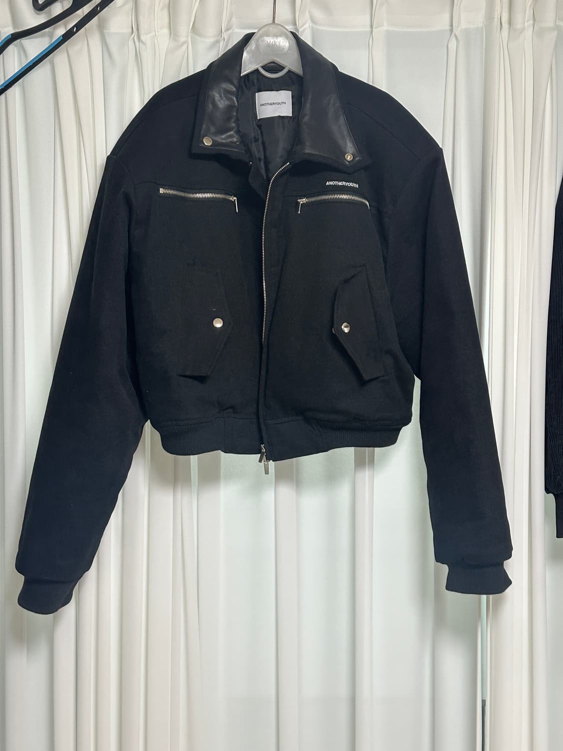 어나더유스 콤비 봄버 2사이즈 상품이미지2