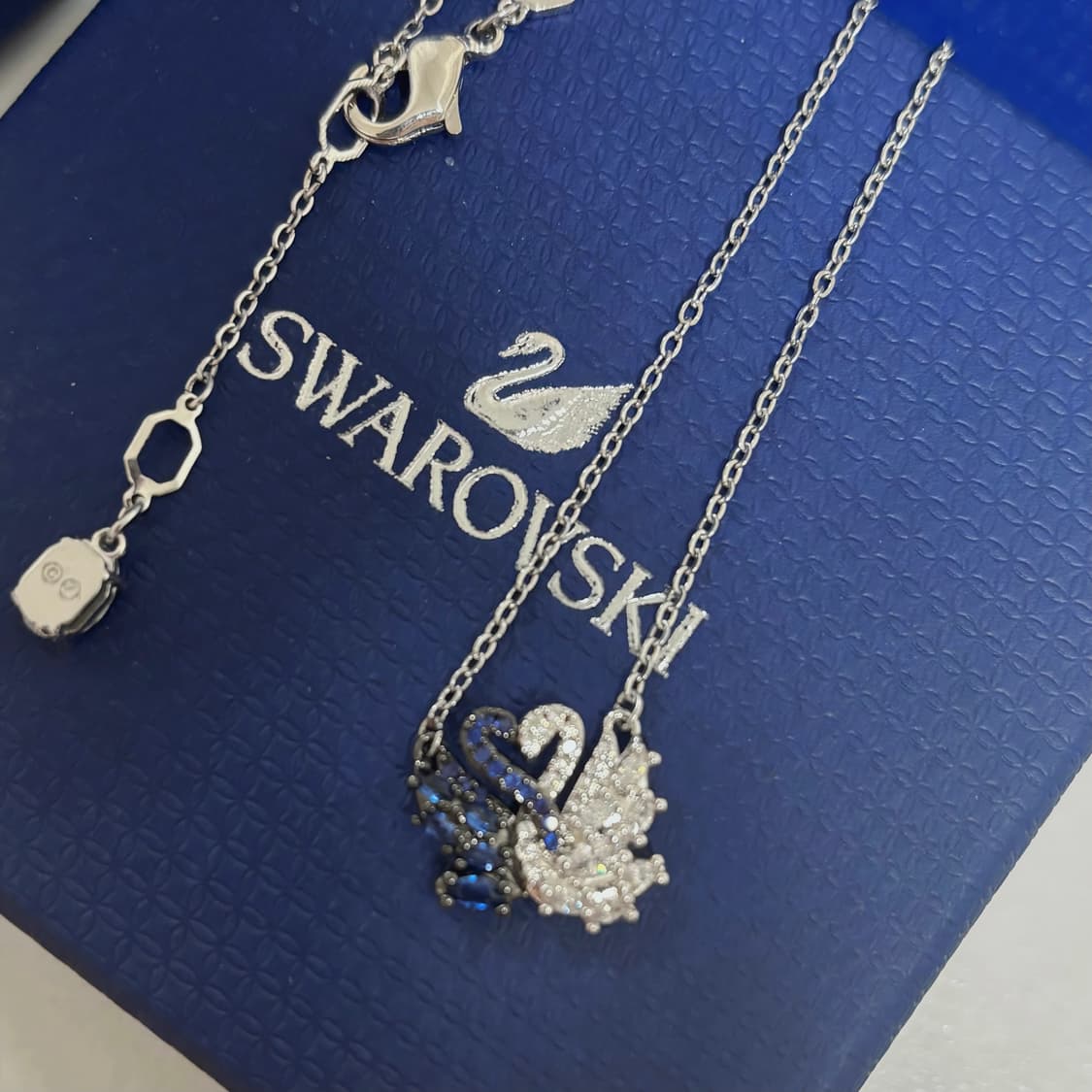 스와로브스키 트윈 스완 목걸이 상품이미지2