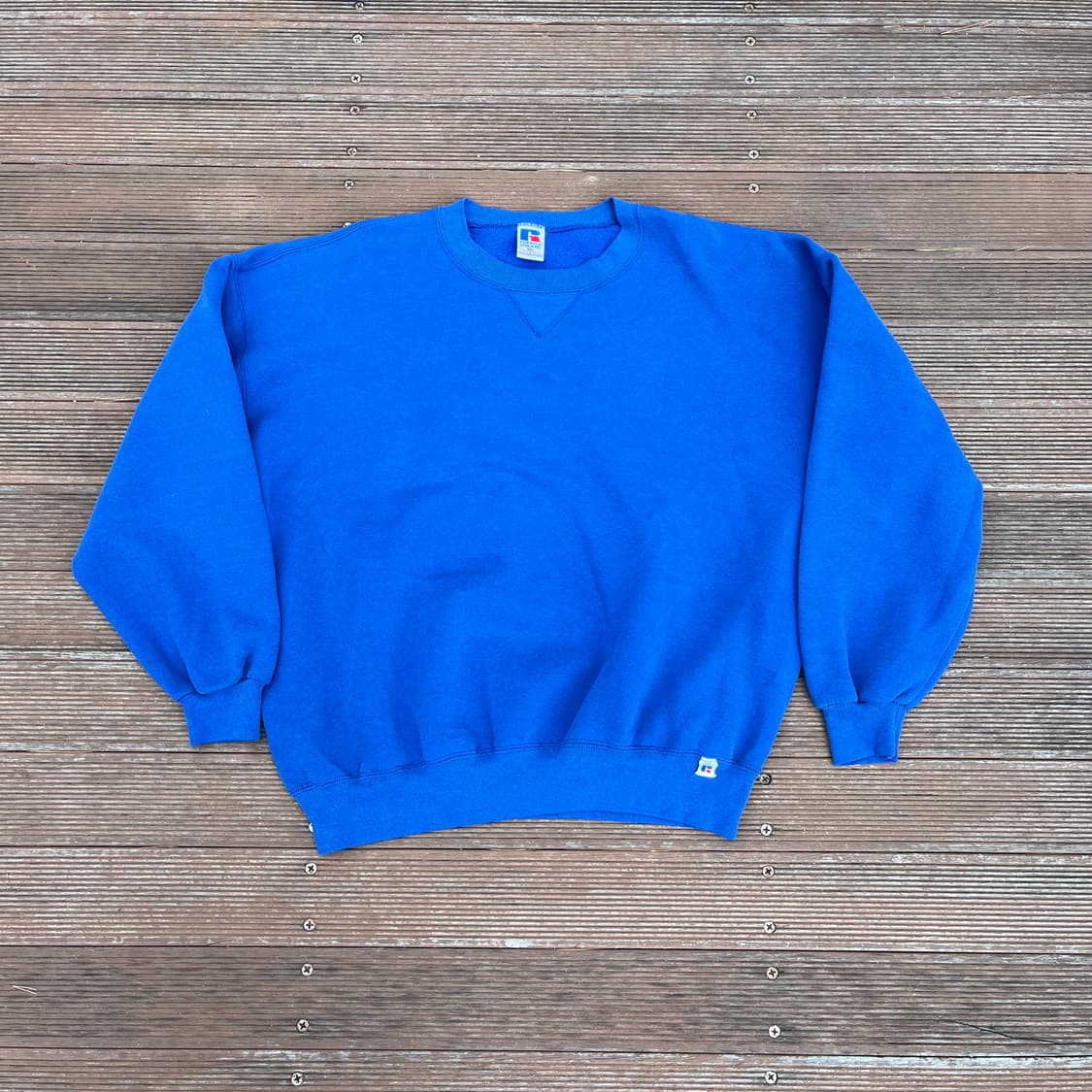 [2XL] 90s 빈티지 러셀 스웻셔츠 맨투맨 블루 상품이미지1