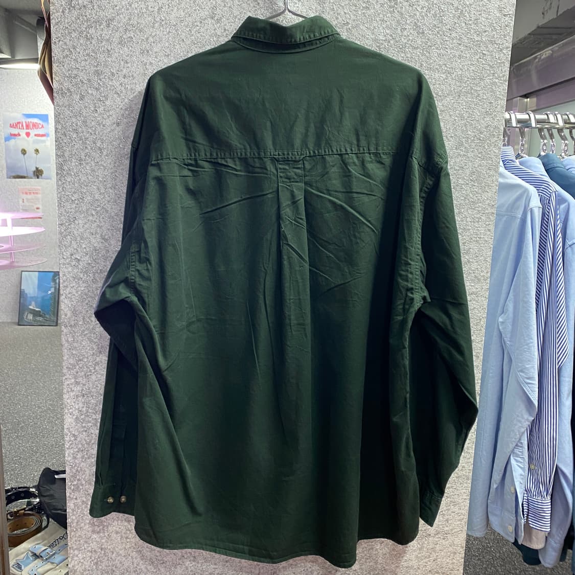 칼하트 패치로고 딥그린 워크 셔츠 B3692 상품이미지5