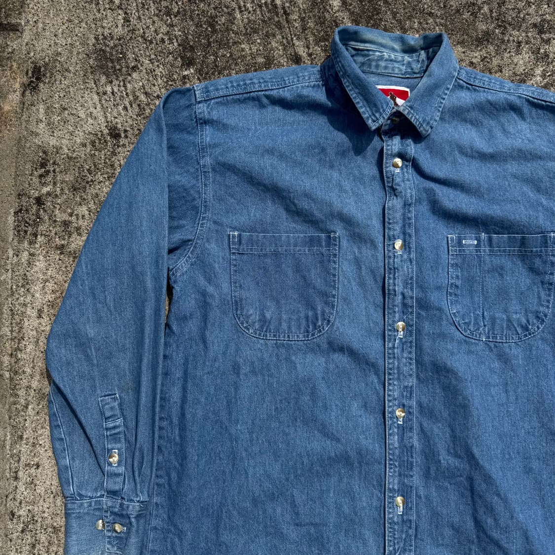 [M~L] 90s Marlboro 말보로 데님 셔츠 상품이미지3