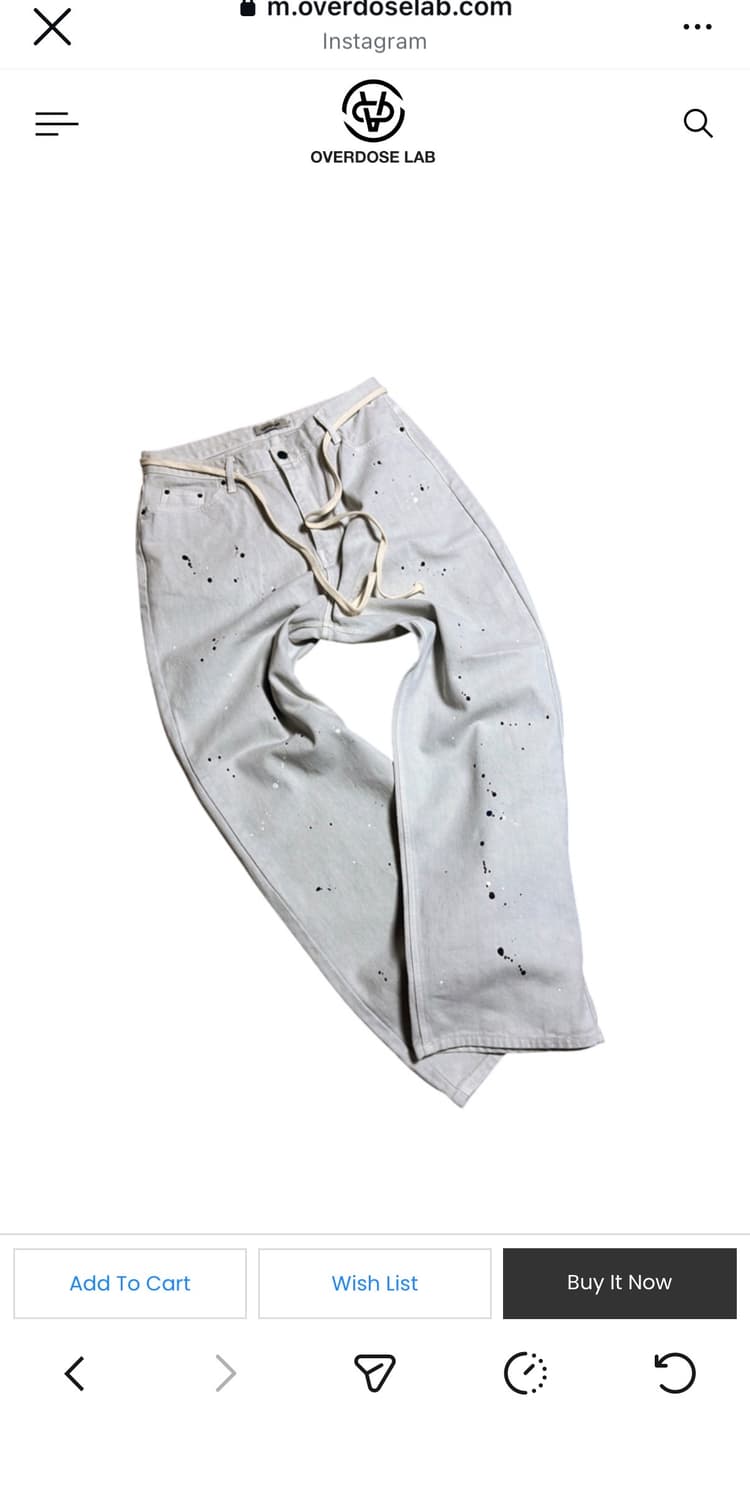 overdoselab 바지 m사이즈 상품이미지1