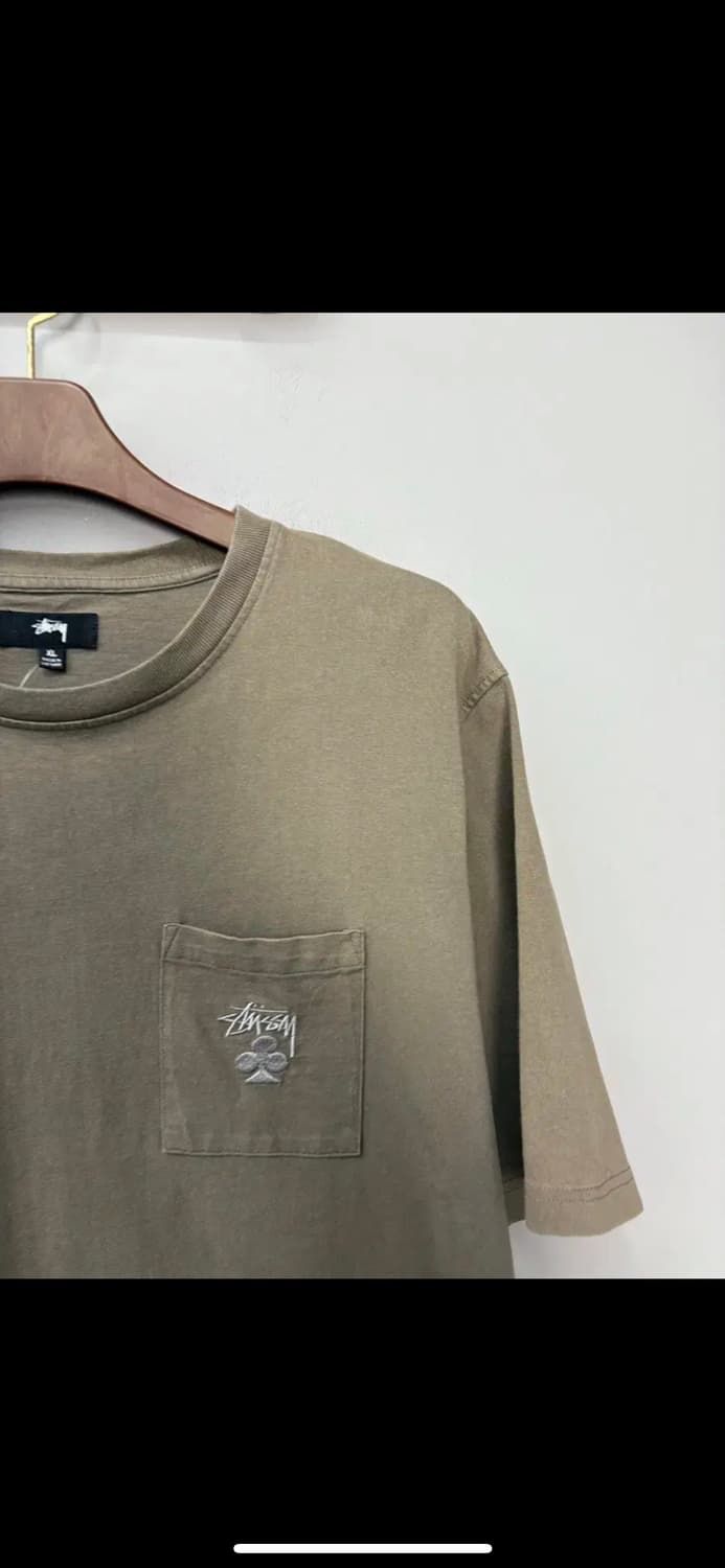 스투시 포켓로고 카키 반팔 H1241 상품이미지3