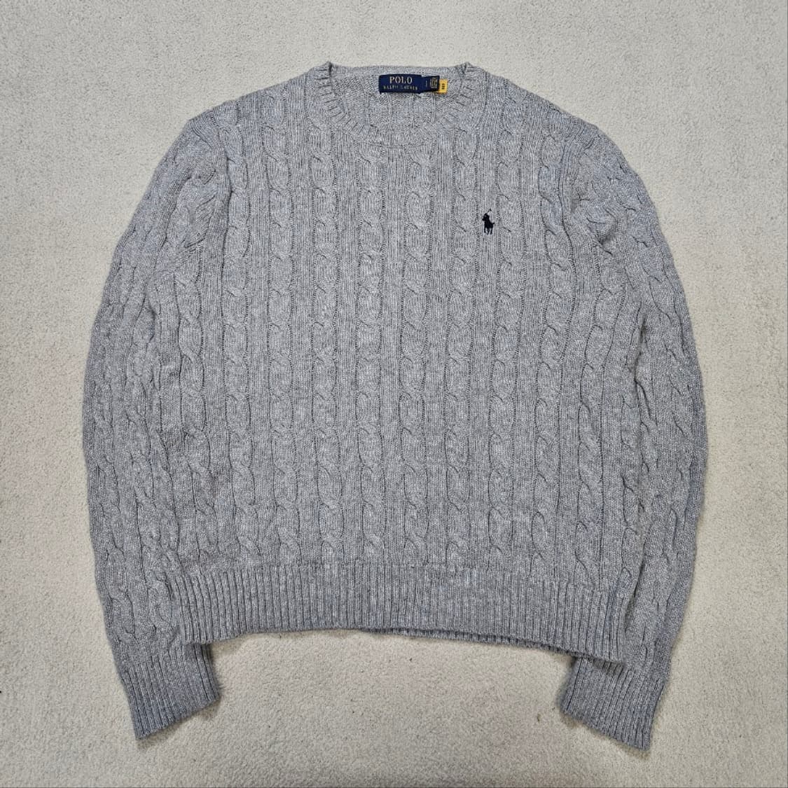 폴로 랄프 로렌 신형 QR 케이블 니트 L 상품이미지1