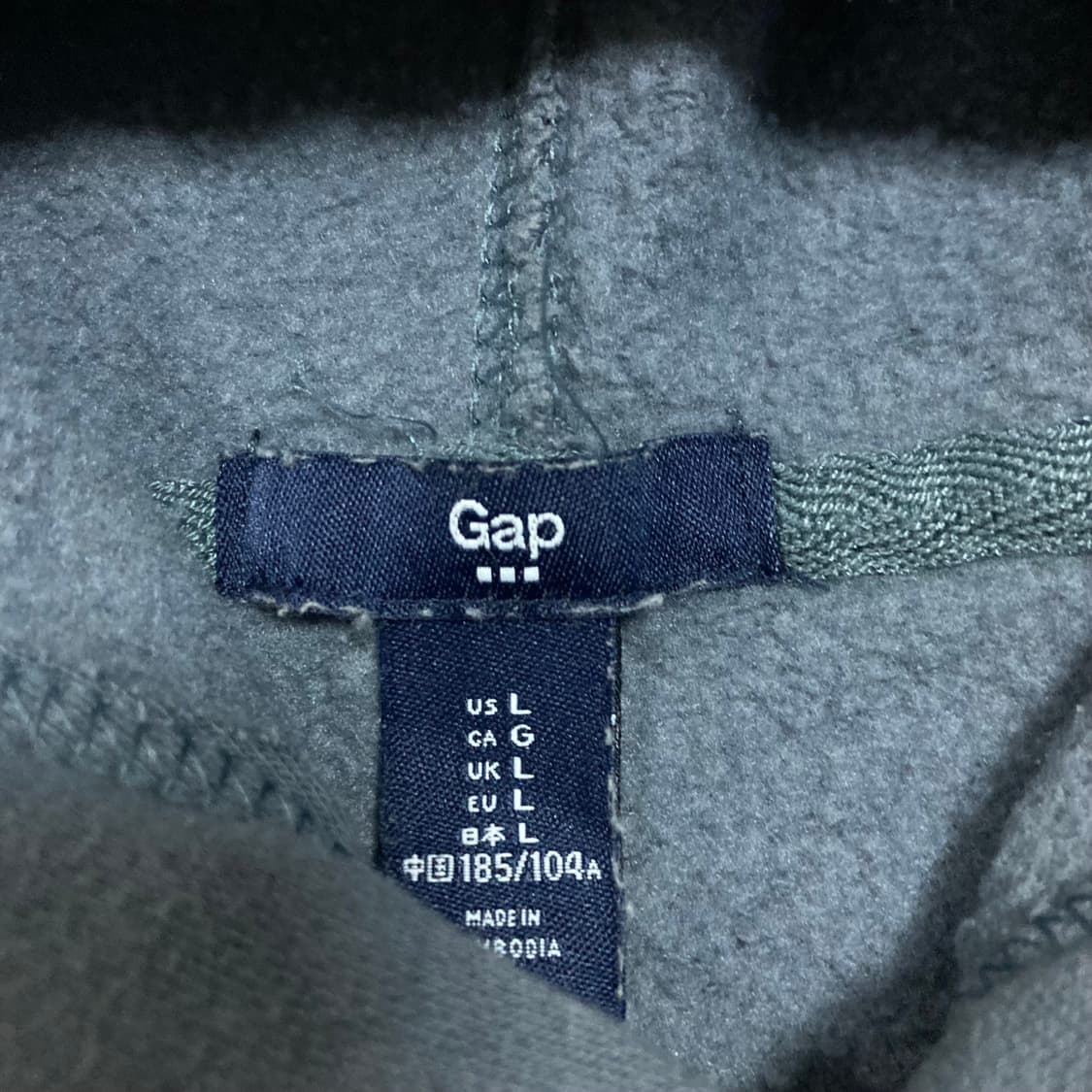 GAP 스펠아웃 빅러고 라이트 네이비 후드티 상품이미지3