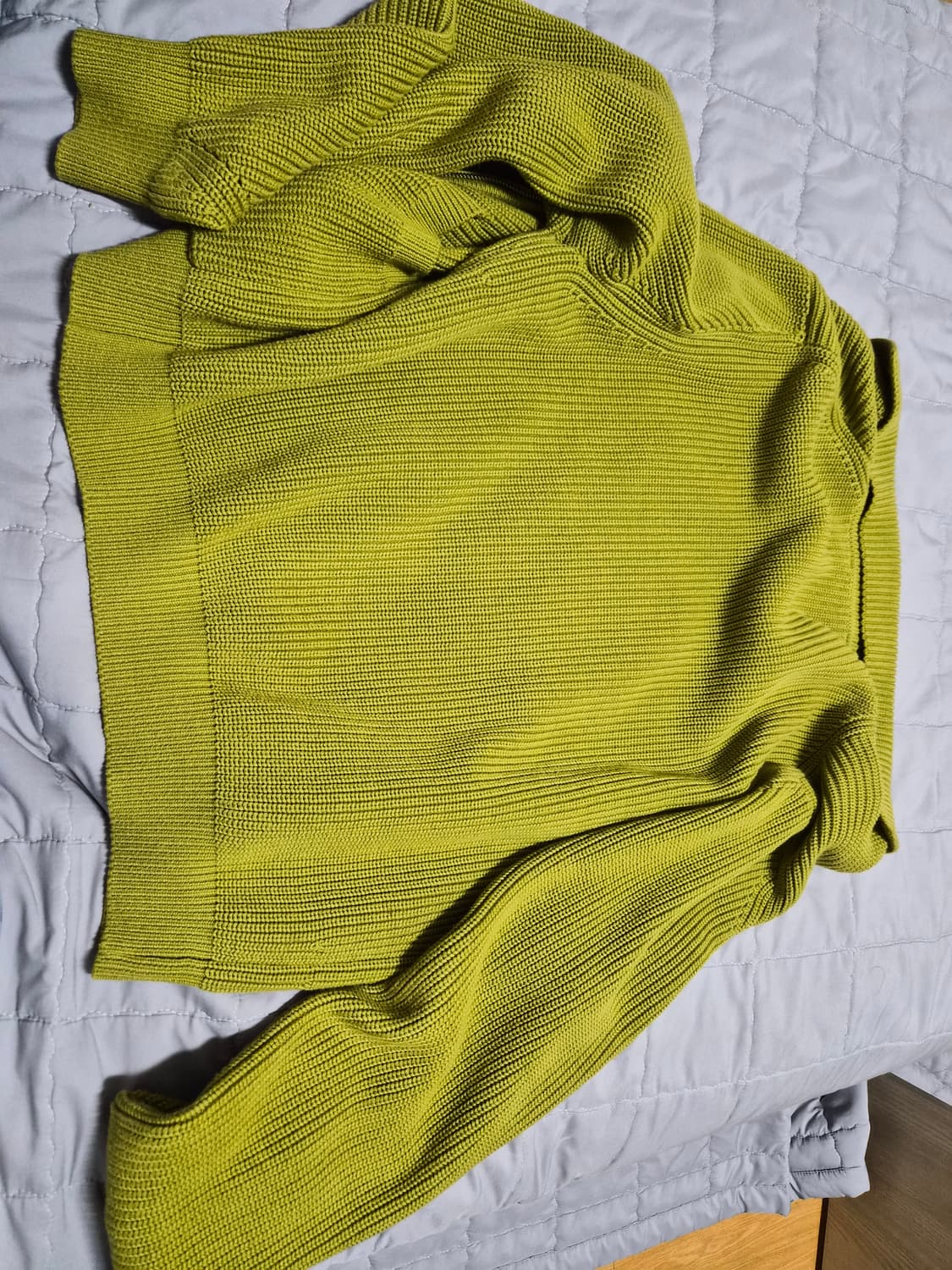 인템포무드 올리브 니트집업(M) 상품이미지4