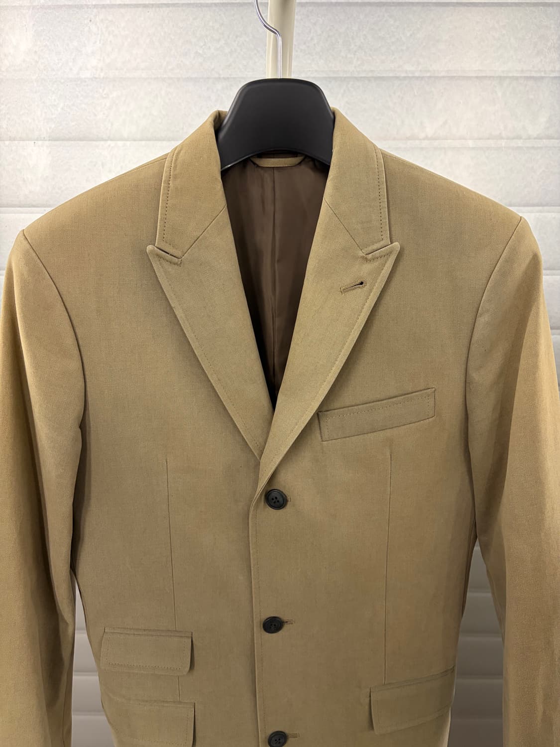 클럽모나코 카키색 싱글 코트 XS 상품이미지3