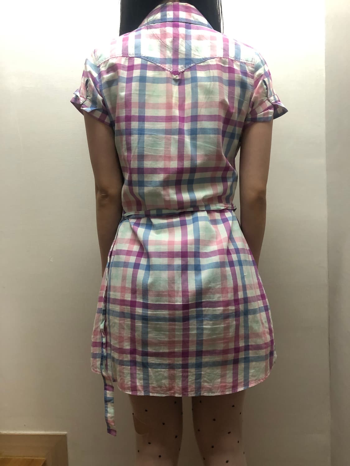 빈티지 리바이스 핑크 체크 원피스 상품이미지8