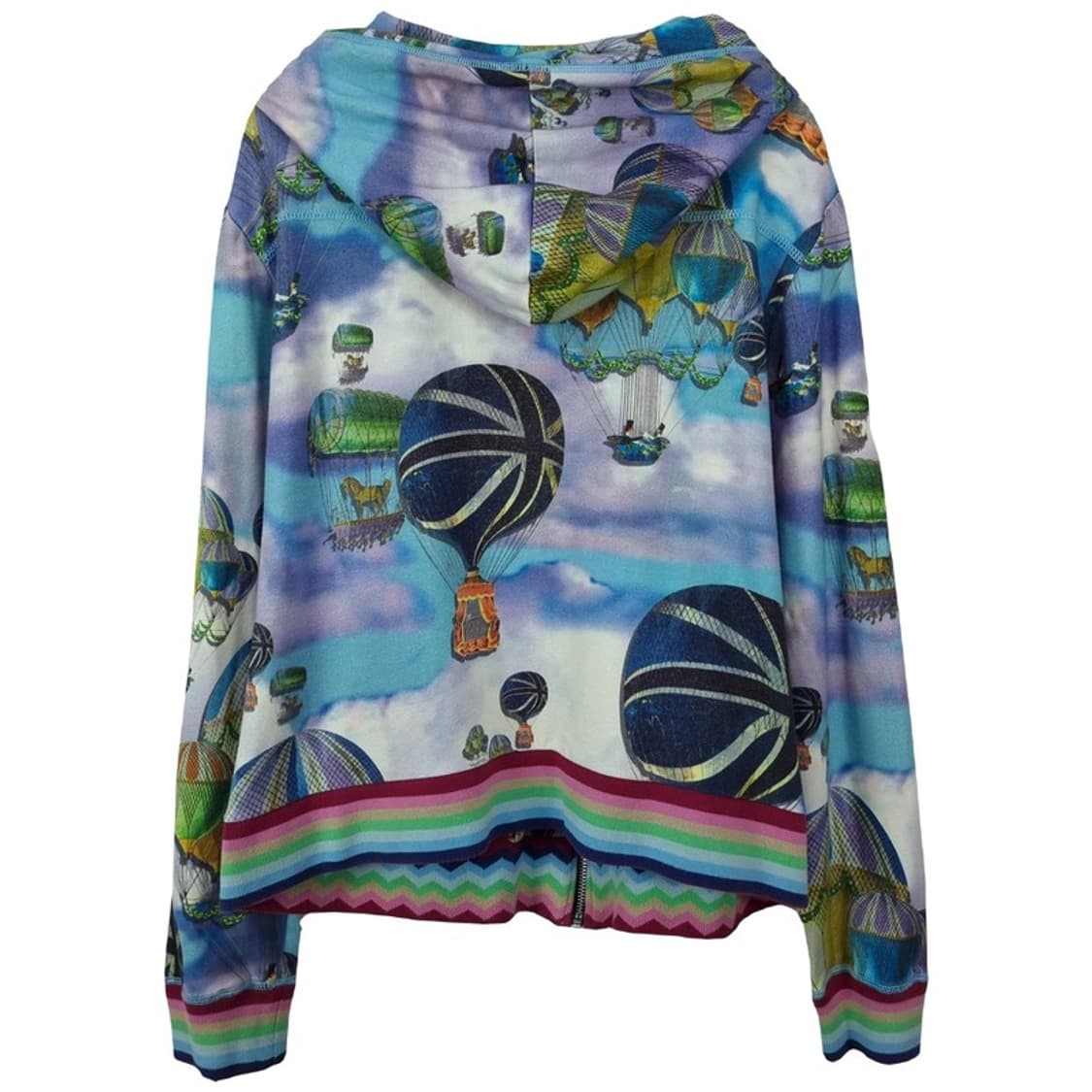 [오일리] 그래픽 패턴 루즈핏 후드 집업 P01592 상품이미지3