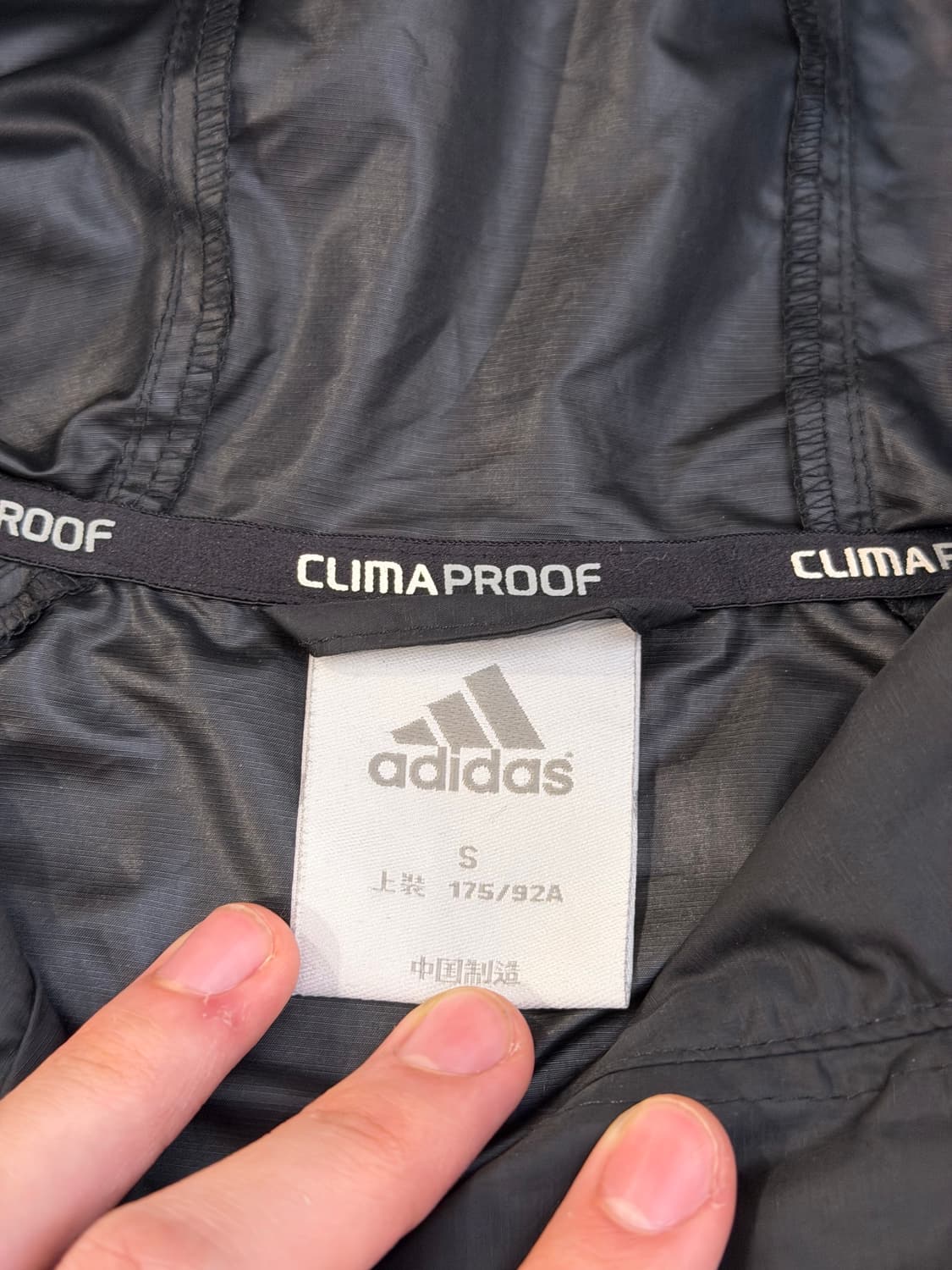 아디다스 10-11 AC밀란 후드 고프코어 바람막이 블랙 상품이미지5