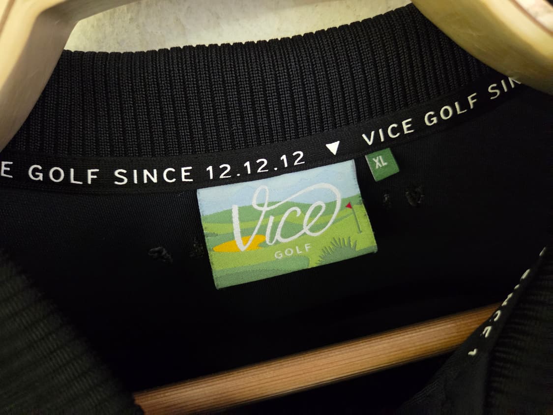 Vice Golf 남성 긴팔 카라티 블랙 XL 상품이미지3
