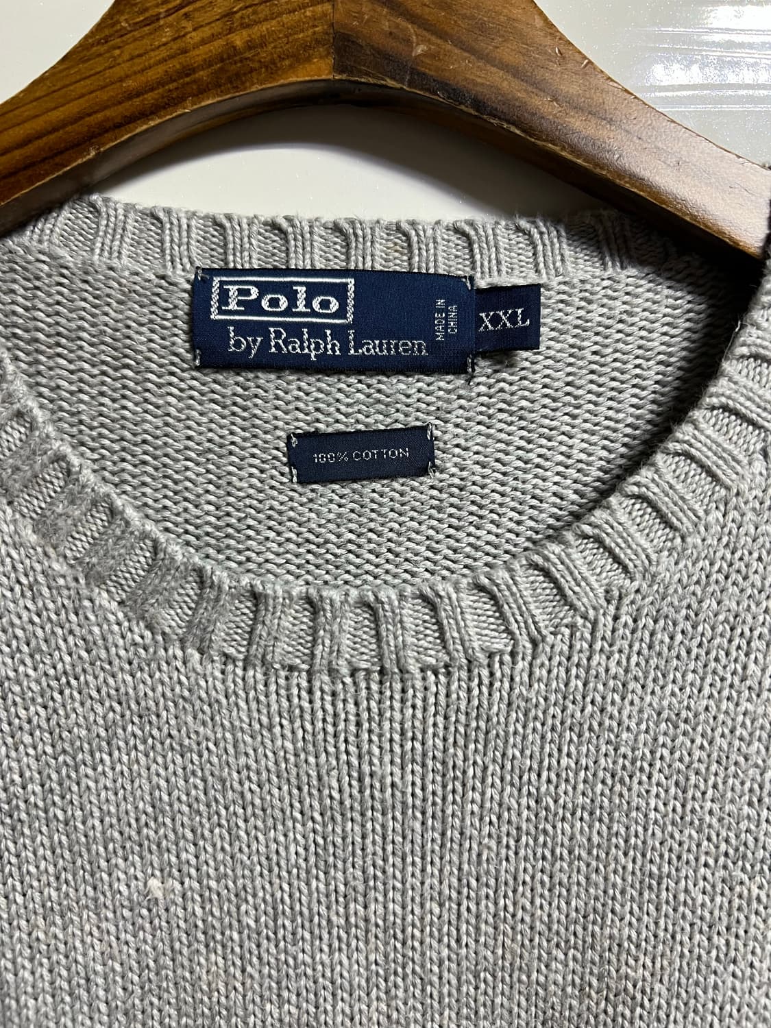 폴로 랄프로렌 그레이 니트 XXL 상품이미지3
