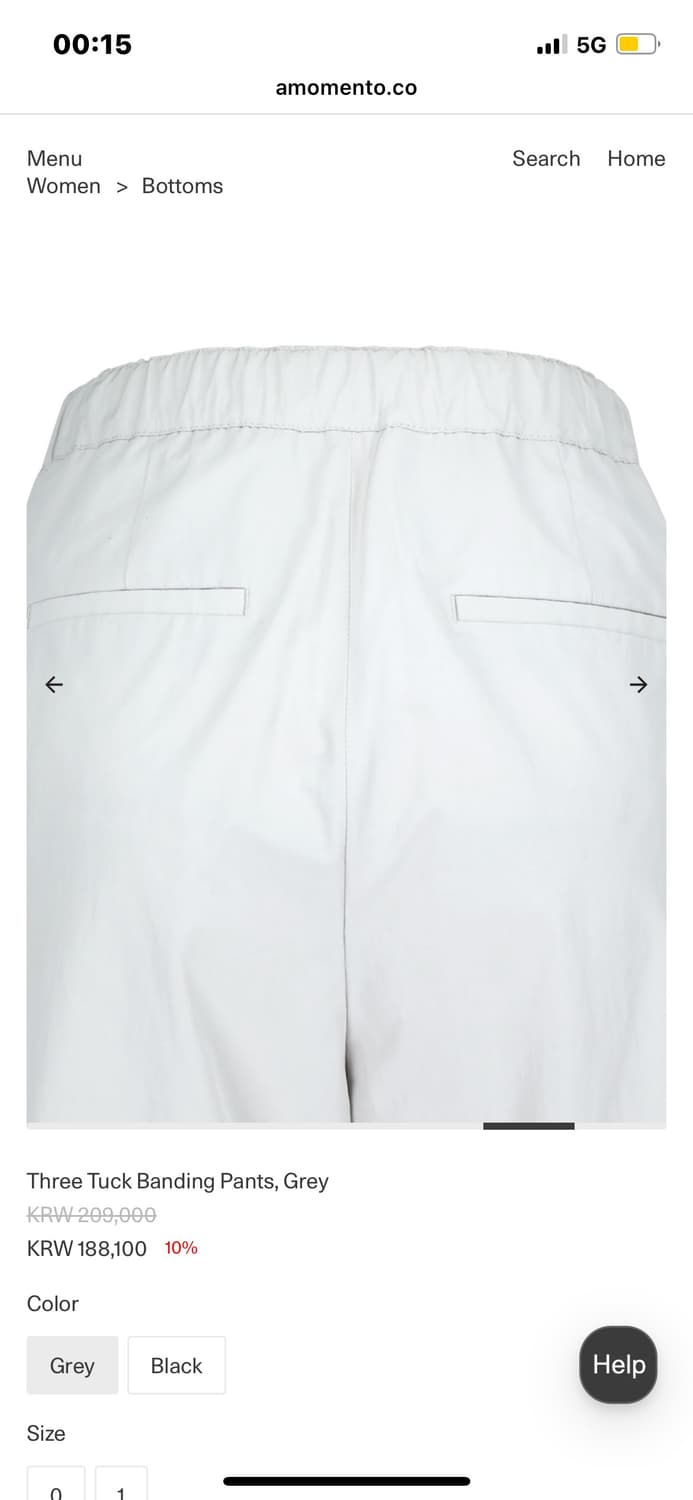 아모멘토 Three Tuck Banding Pants 슬랙스 상품이미지6