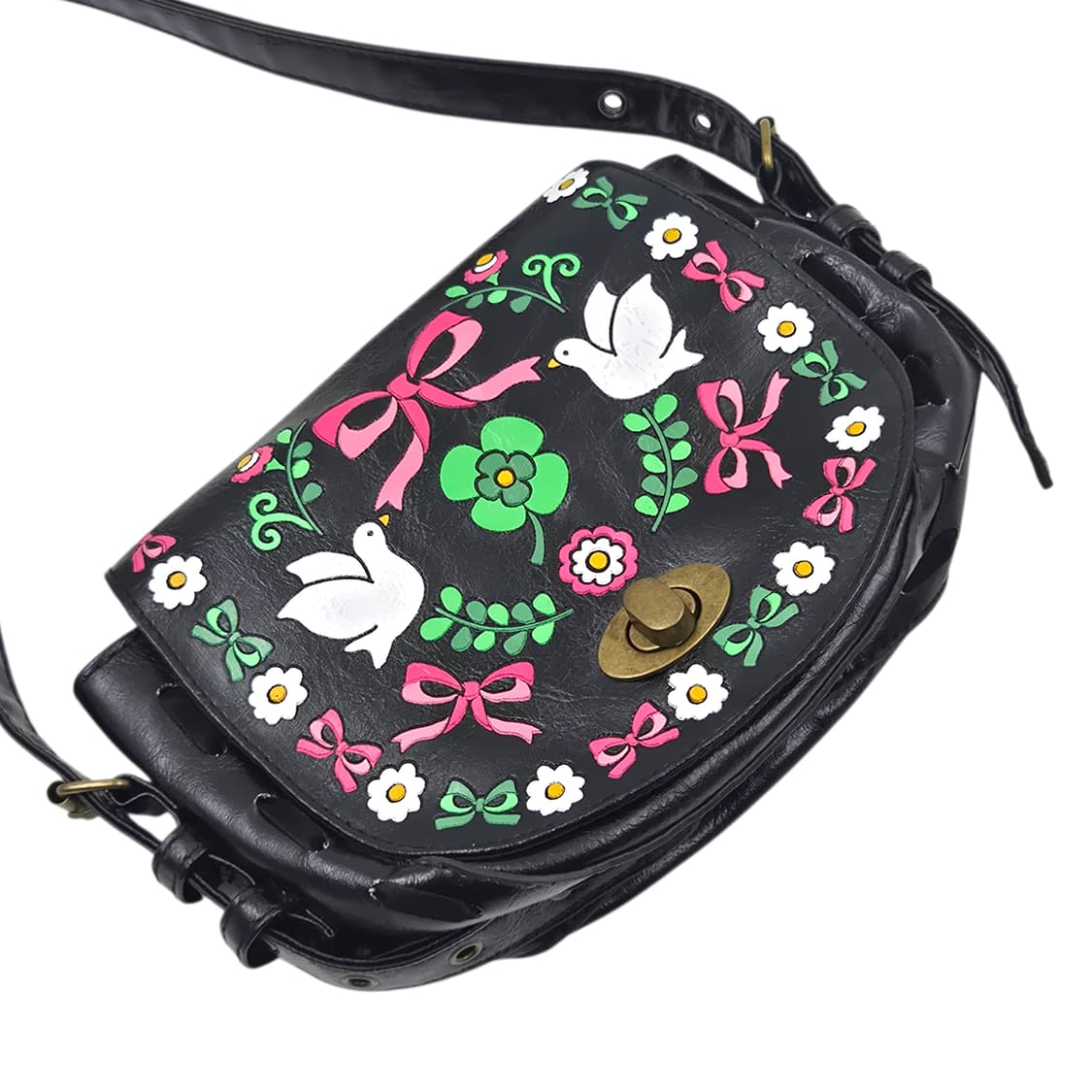 00s 스위머 레더 리본 카빙 벨트 크로스백 상품이미지3