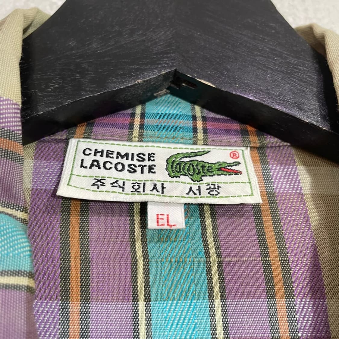 라코스테 체크 스윙자켓 상품이미지5