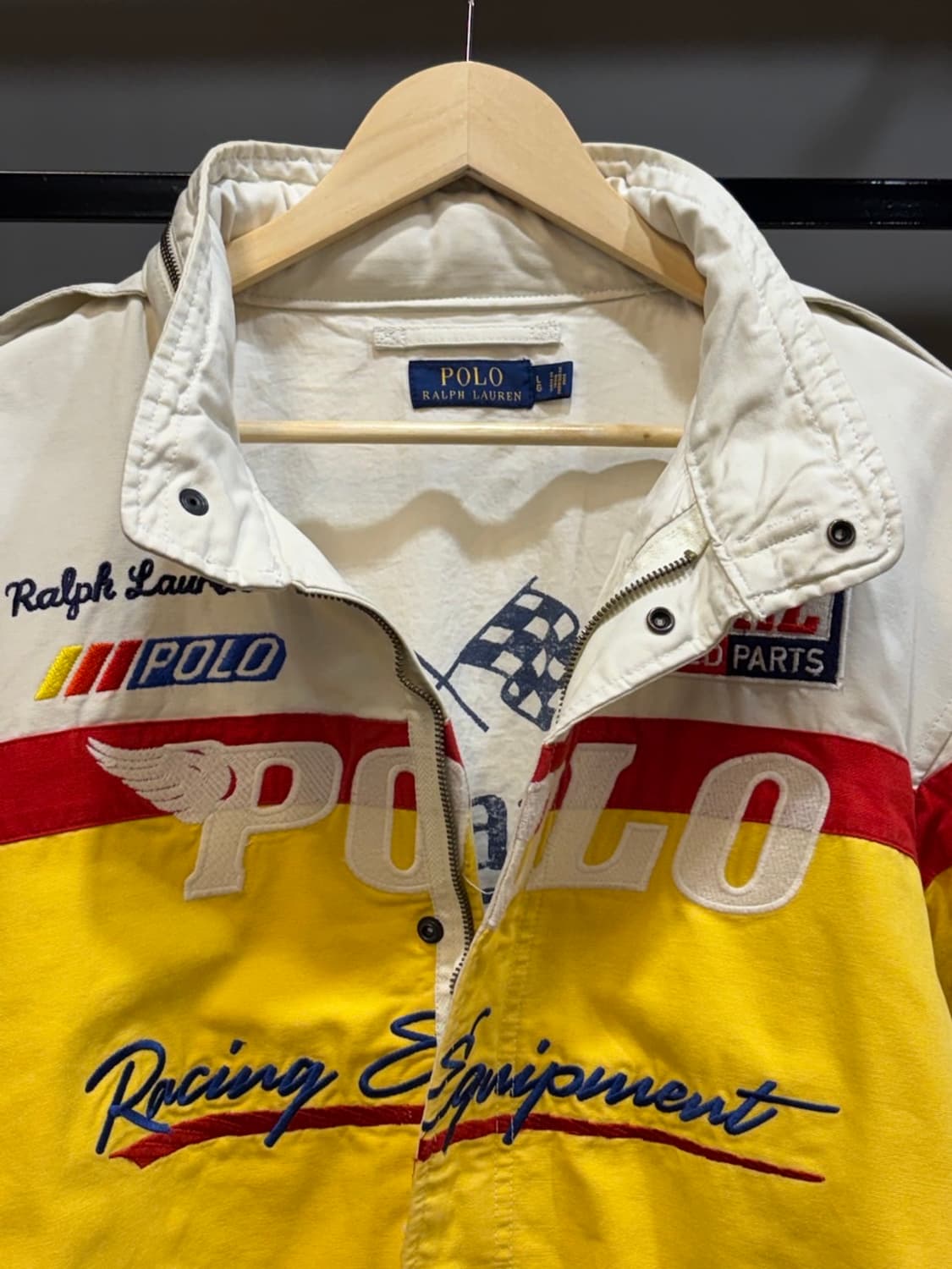 [L] 폴로 랄프로렌 USRL 레이싱 자켓 빈티지 모토 자켓 자수  상품이미지5