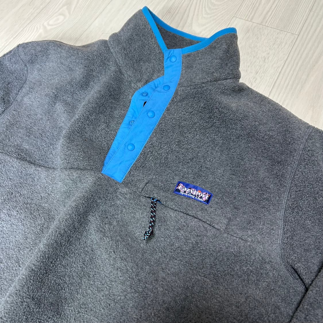 [M] LSC 레이지포트스포팅클럽 스냅 플리스 그레이 상품이미지4