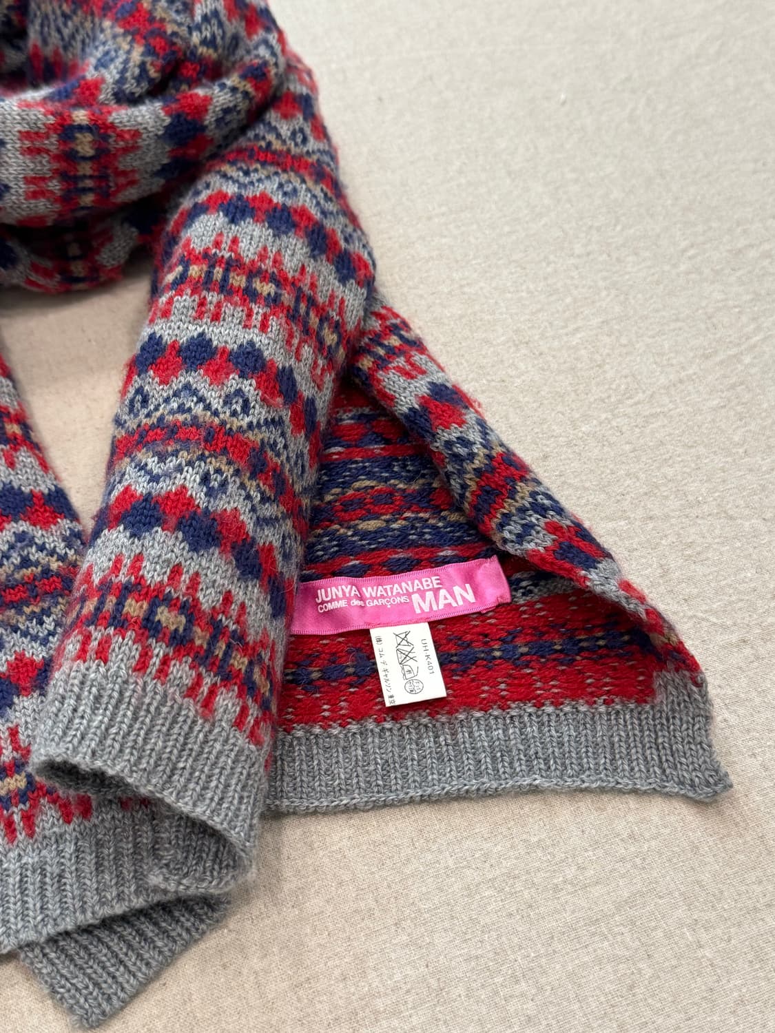 준야와타나베 노르딕 니트 머플러 상품이미지5