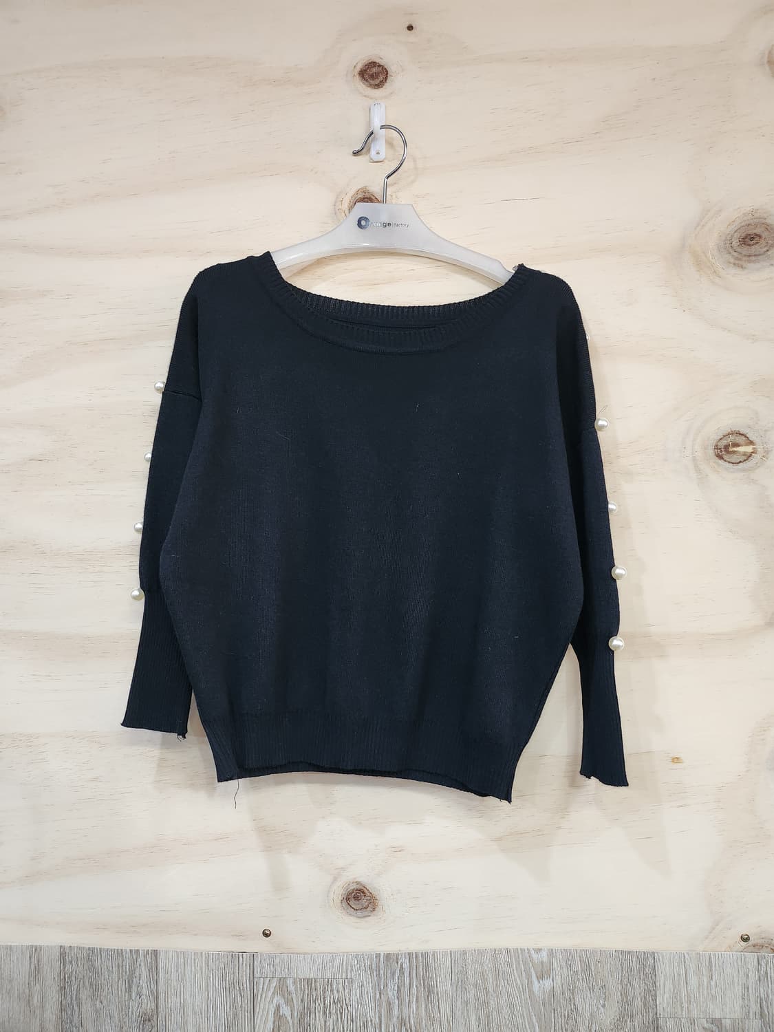 578) 진주 장식 니트티 상품이미지1