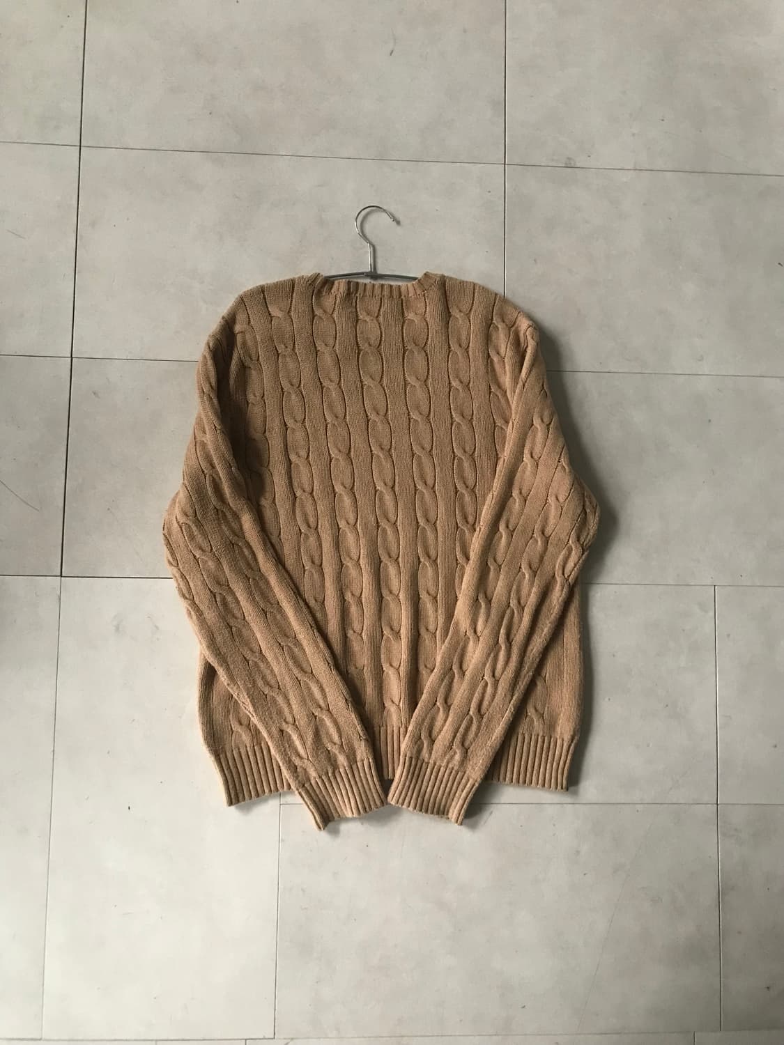 폴로 베이지 케이블 니트 상품이미지7