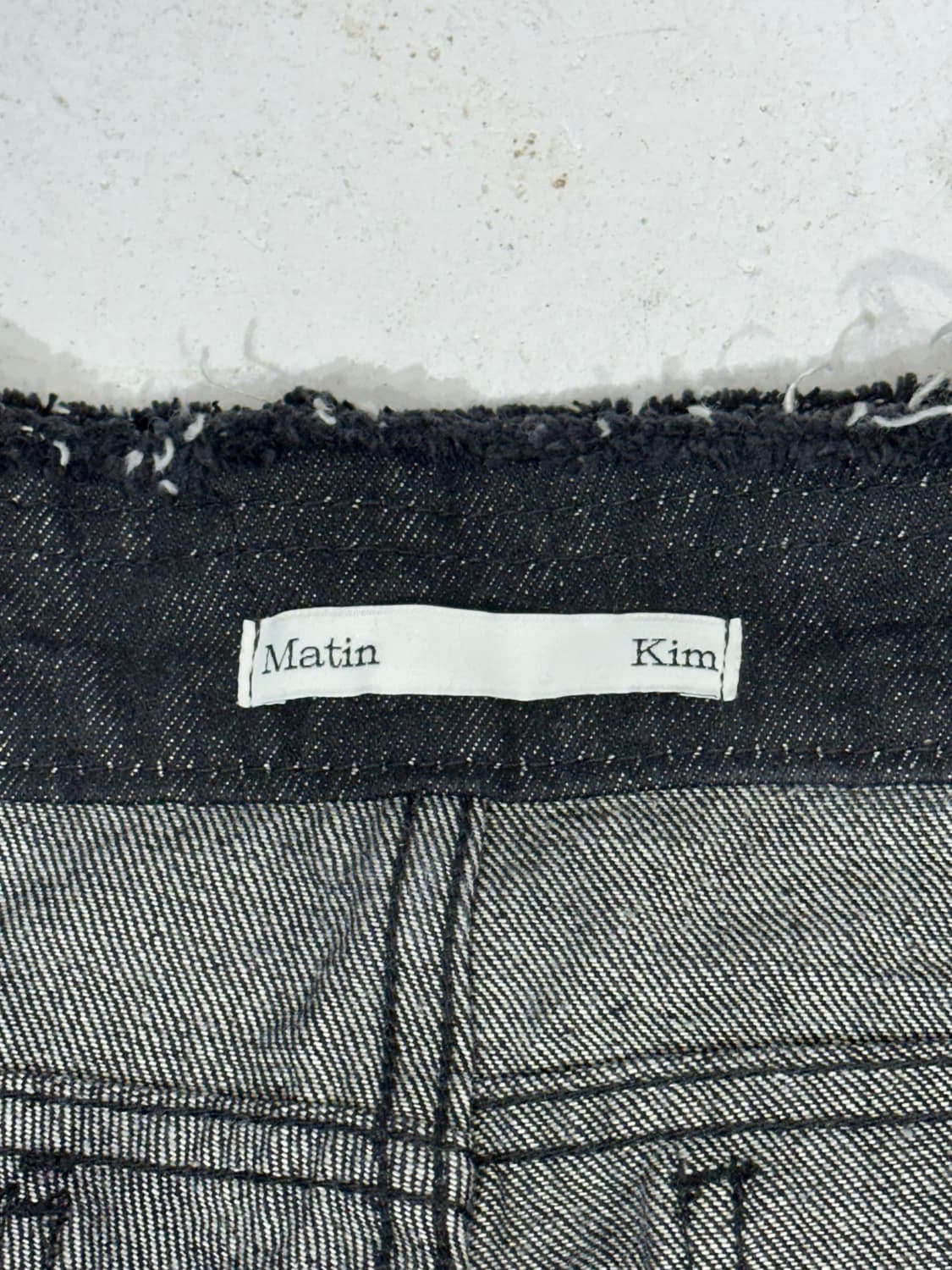 마뗑킴 흑청 로우햄 하이웨스트 부츠컷 데님 팬츠 청바지  상품이미지7