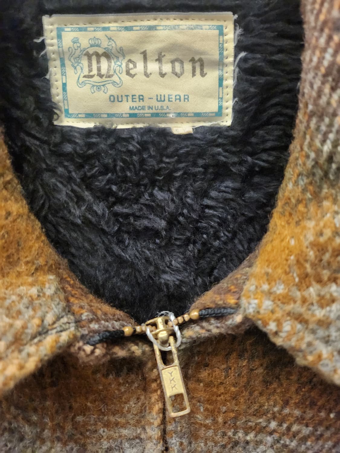 70s Melton USA Ombre  wool jacket 상품이미지4