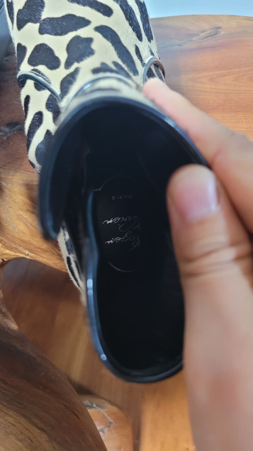정품 로저비비에 레오파드 앵클 부츠 36 상품이미지8