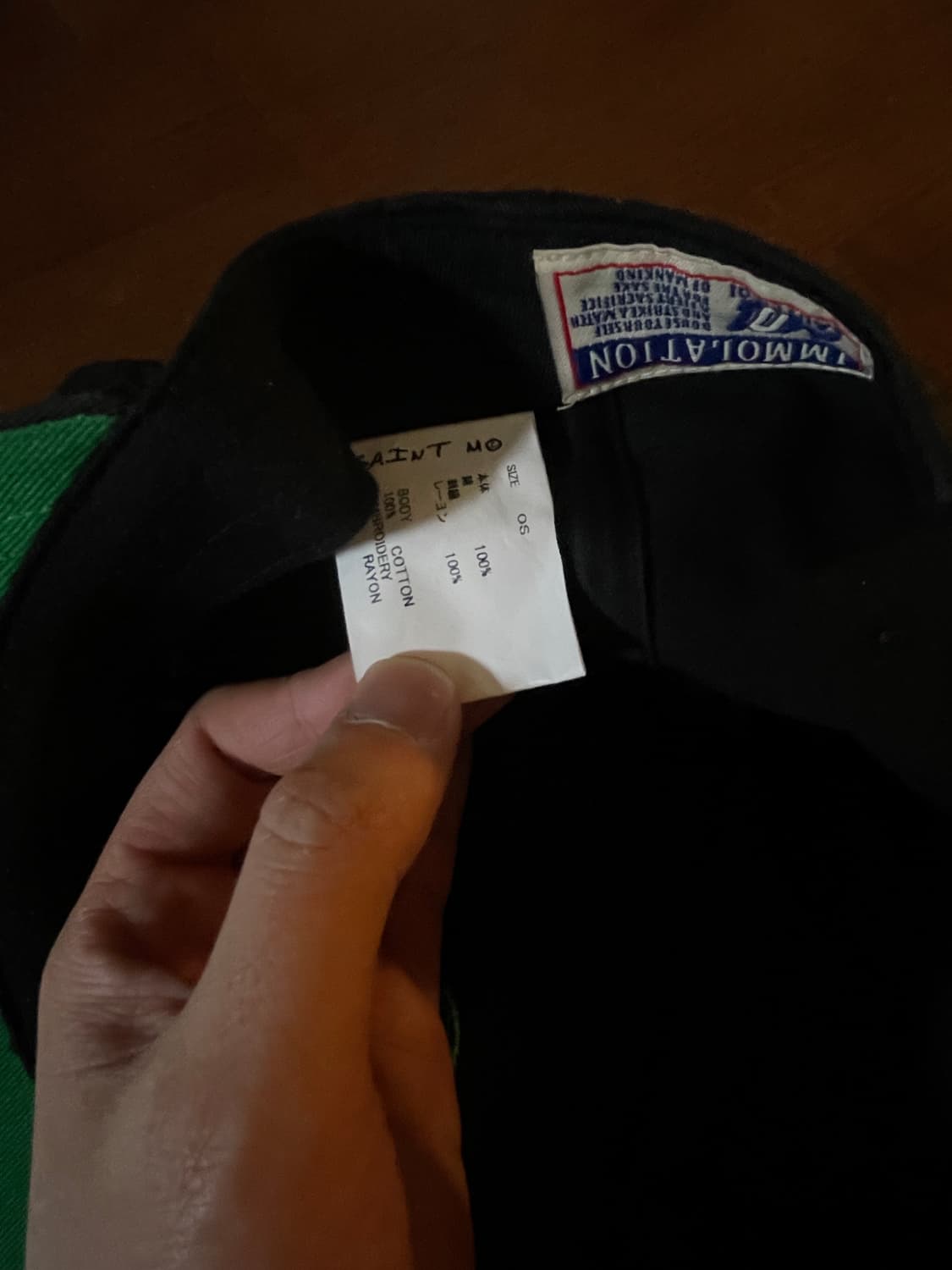 세인트미카엘 애플 오마쥬 캡 블랙 상품이미지3