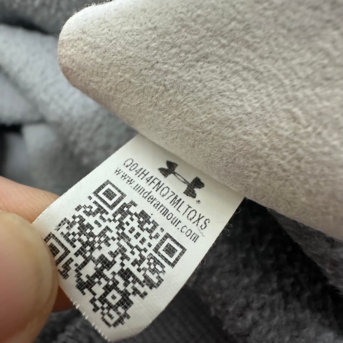 언더아머 기모 맨투맨 그레이 L 상품이미지9