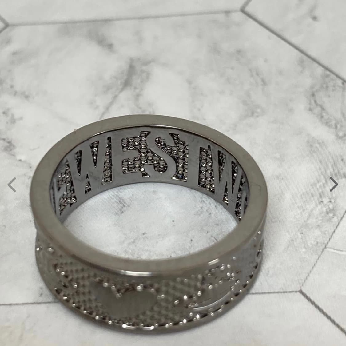 비비안웨스트우드 아카이브 orb 레터링 킹스톤링 반지(새상품) 상품이미지3