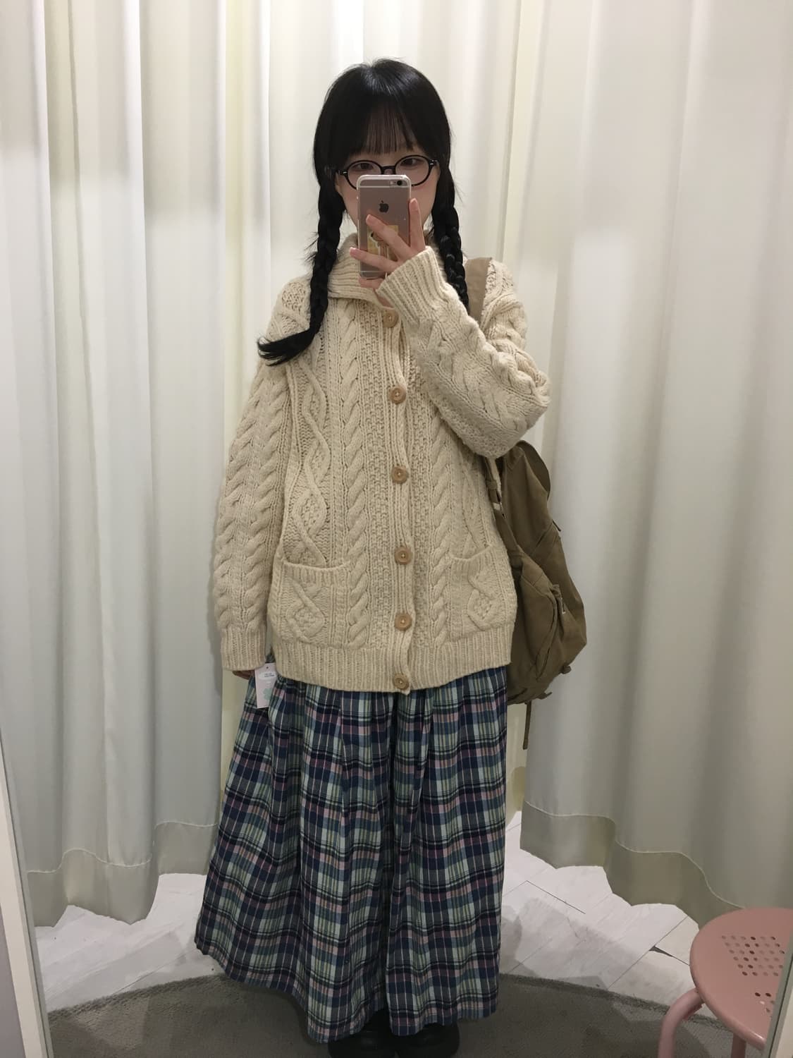 헤비울 버튼 가디건 상품이미지2