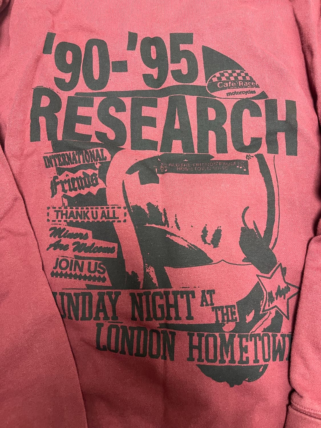 [XL] 비바스튜디오 버건디 맨투맨 상품이미지3