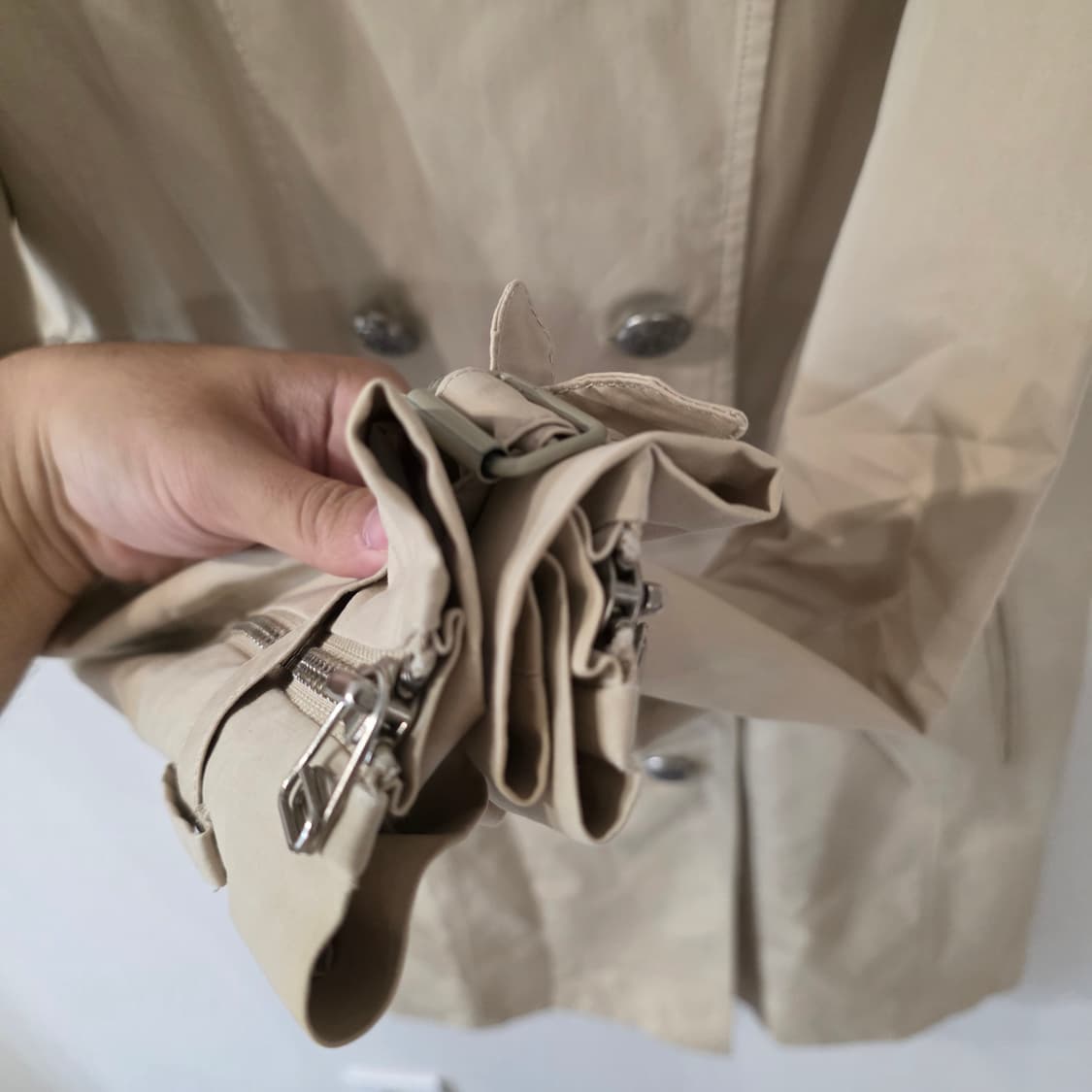 시슬리 베이지 트렌치 코트 44 상품이미지2