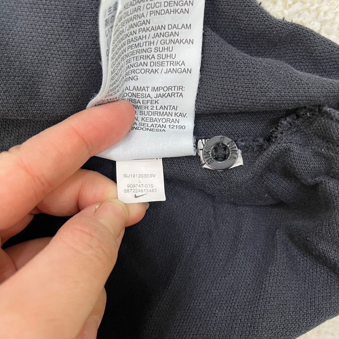 L 나이키 스우시 반팔 카라 티셔츠 0304M 상품이미지4