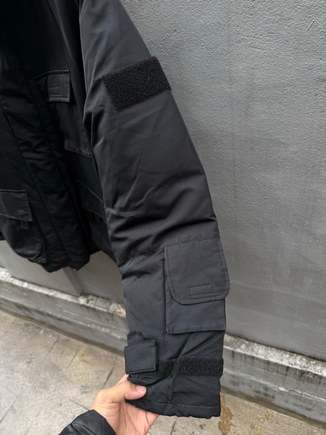 ppfm 밀리터리 비대칭 포켓 다운 패딩 자켓 상품이미지7