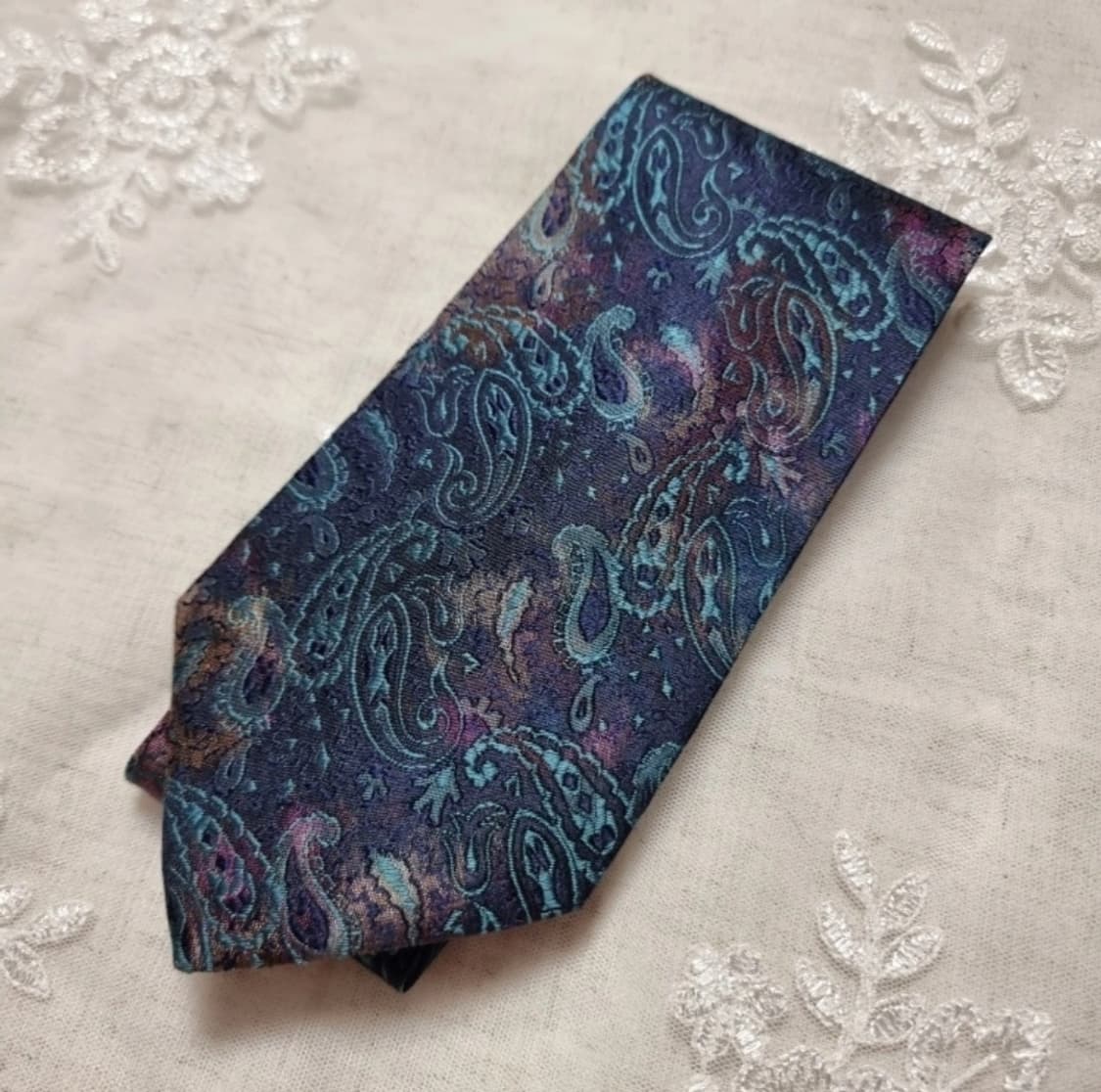 미쏘니 페이즐리 실크100% 넥타이 (상태새거급/드라이완료) 상품이미지1