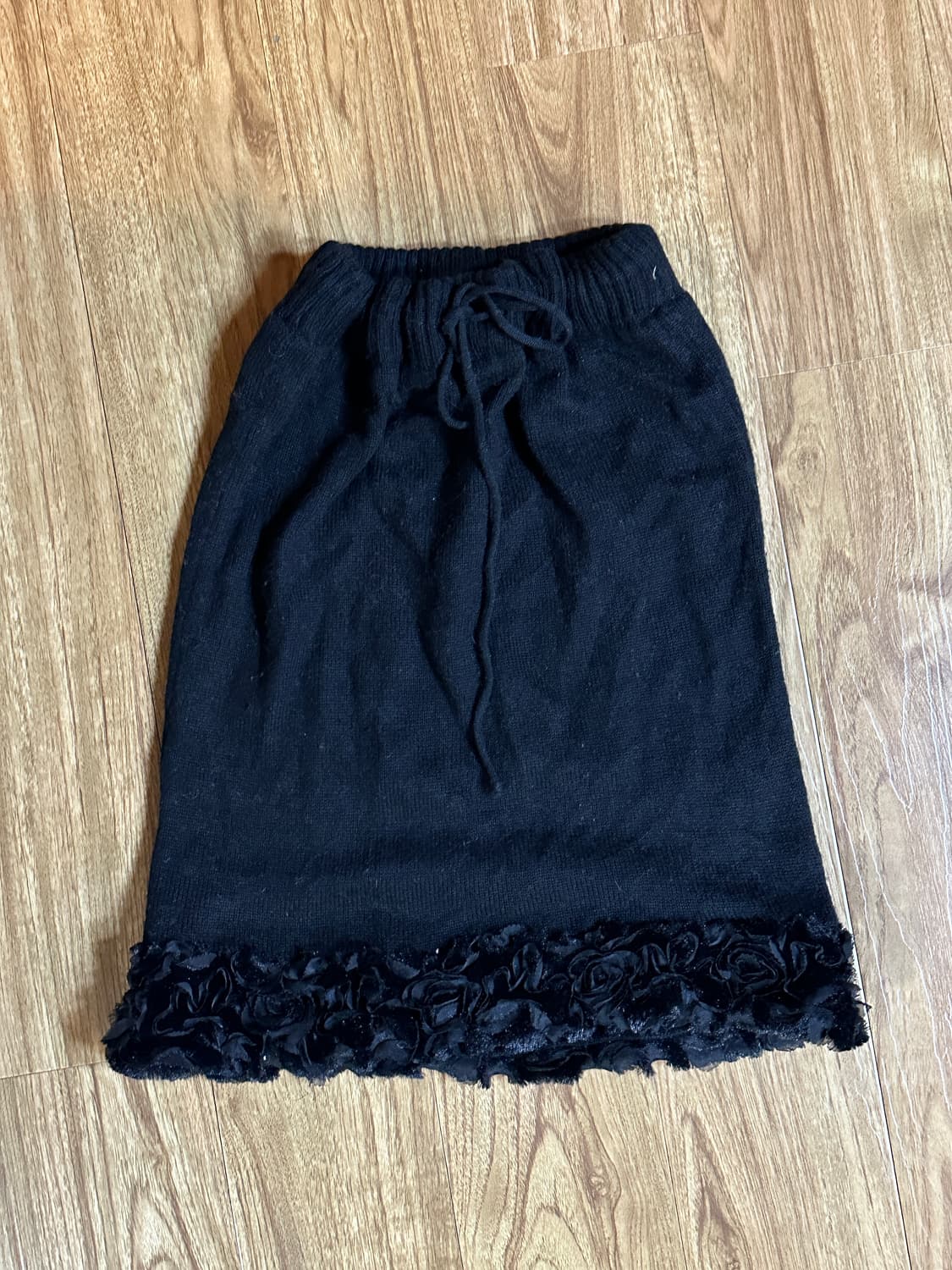 빈티지 니트 장미 치마 스커트 오네갸루 로걀 긱시크 페어리 그런지 고딕 상품이미지1