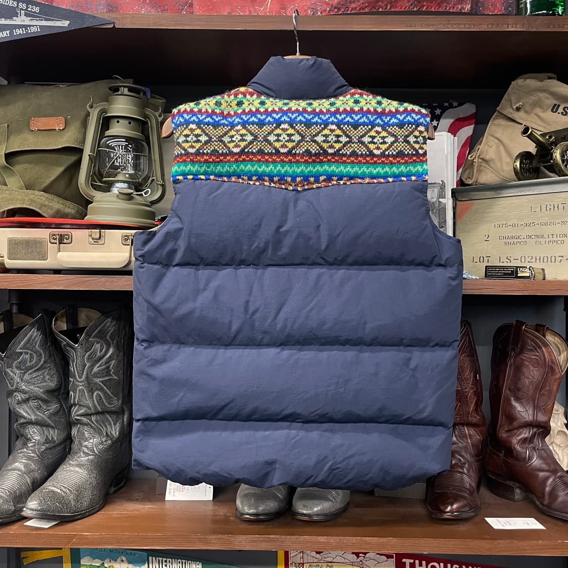 펜필드X제이미슨 페어 아일 울 다운 조끼 패딩 상품이미지2