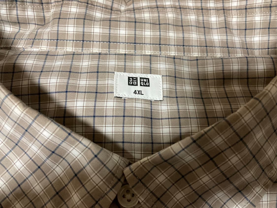 [4XL] 유니클로 오버핏 시티보이 캐쥬얼 체크 셔츠 남방 상품이미지4
